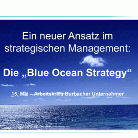 „Blue Ocean Strategy“ – Veranstaltung am 15.05.2017